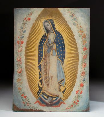 Virgen de Guadalupe Copper Painting